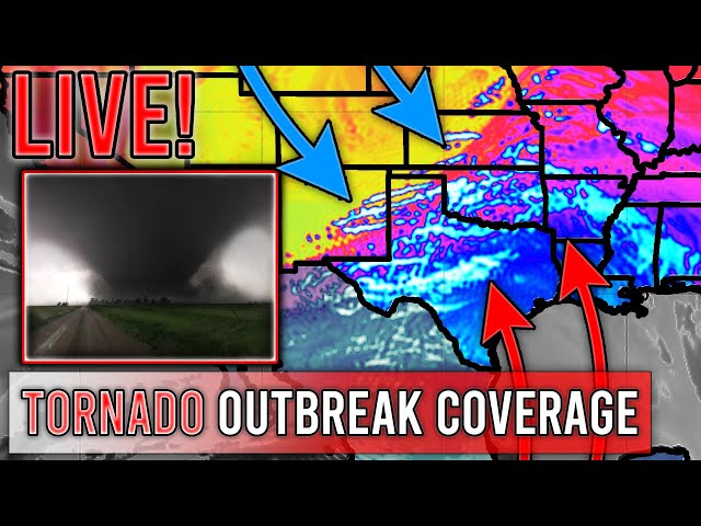 LIVE - Severe Weather Outbreak Coverage - Violent Tornadoes, Large Hail - Live Weather Channel