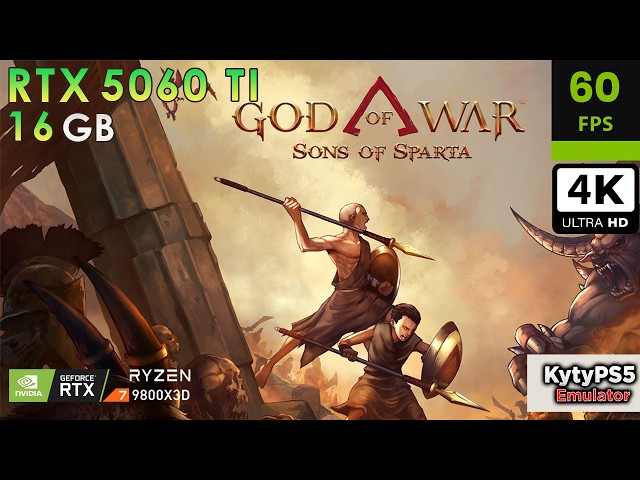 God Of War Sons Of Sparta | KytyPs5 Emulator | RTX 5060 Ti 16GB | R7 9800X3D | 4K 60fps