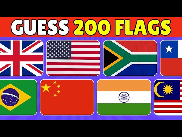 The Ultimate Flag Quiz: 200 Countries from Easy to Impossible 🏆