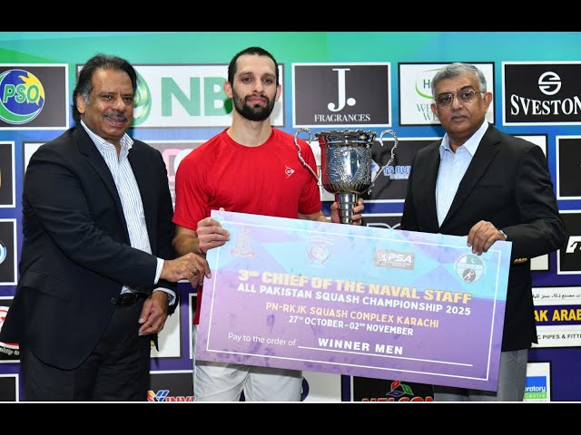 NASIR IQBAL FROM WAPDA AND MAHNOOR ALI FROM PESHAWAR WON 3RD CNS ALL PAKISTAN SQUASH CHAMPIONSHIP-25