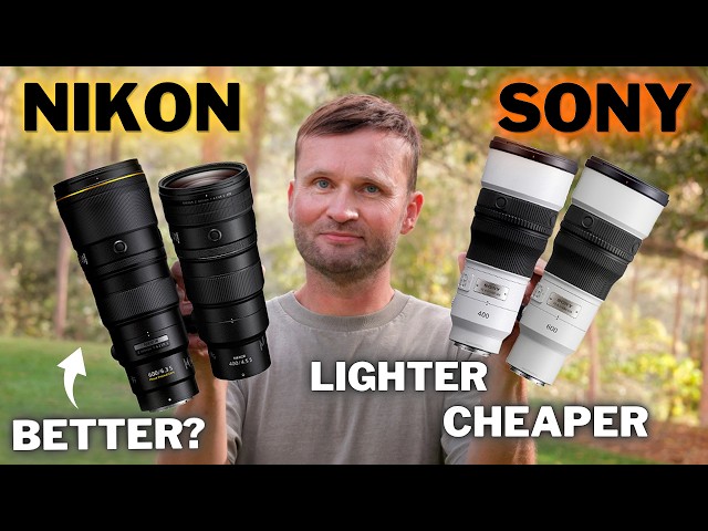 Sony СКОПИРОВАЛА Nikon... Но сделала ли она ЛУЧШИЕ объективы? | 400 f/4.5 и 600 f/6.3