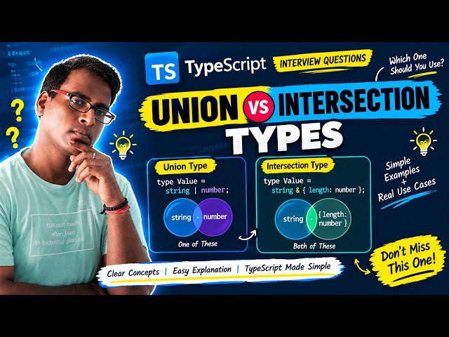 Union vs Intersection Types — Most Developers Get This Wrong! 🤯