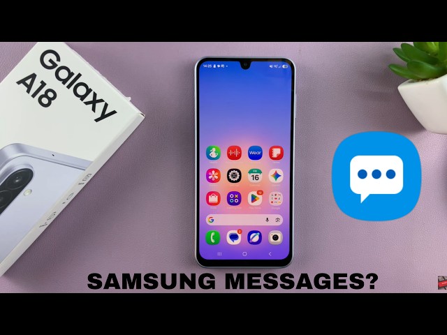 Is Samsung Messages Available On Samsung Galaxy A18?