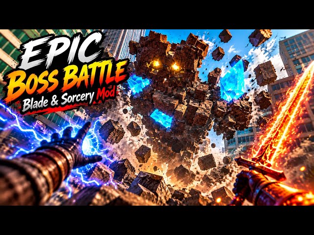 I Fought a MASSIVE GIANT BOSS in Blade & Sorcery VR