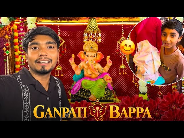 Ganpati Bappa #ganpatibappa #harshpusptode #familychannal #vlog 