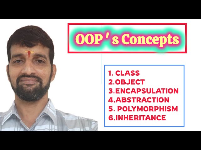 OOPs Concepts Explained | Object-Oriented Programming | 4 Pillars of OOP | JNTUH | CSE