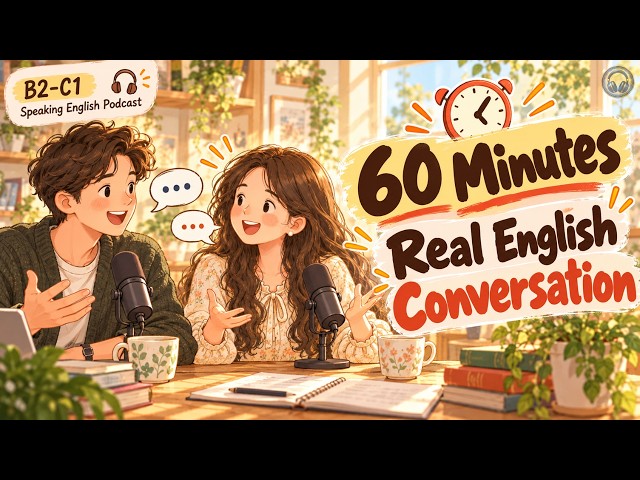 60 Minutes of Real English Conversation Practice | Easy English Podcast | B2-C1 Listening practice