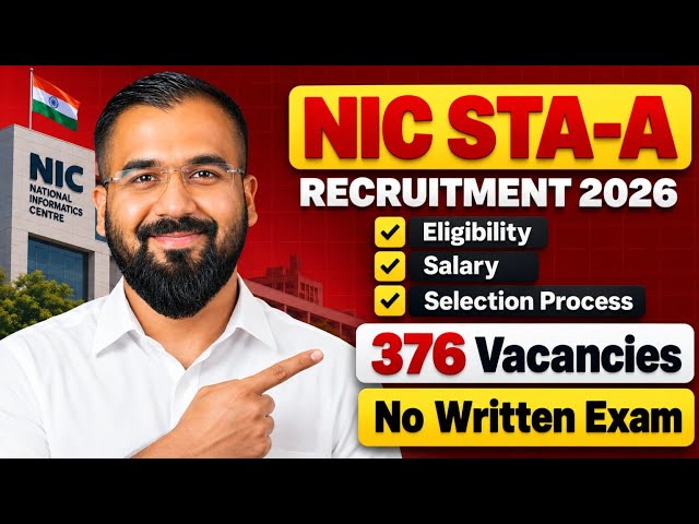 NIC STA-A Recruitment Complete Details✅️