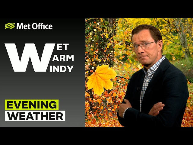 29/09/2026 - Warm weather continues - Evening Weather Forecast UK - Met Office Weather