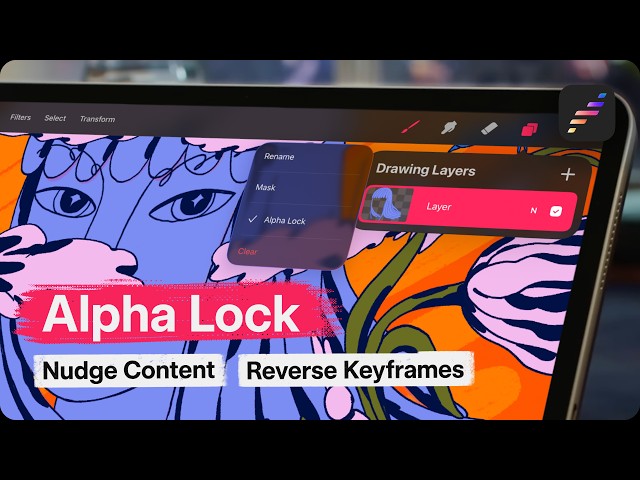 What’s New in Procreate Dreams | Alpha Lock, Nudge Content, Reverse Keyframes