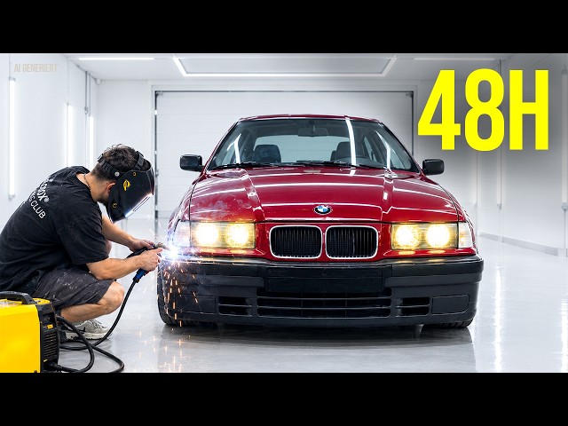 I'm welding the WHOLE e36 in JUST 48h!