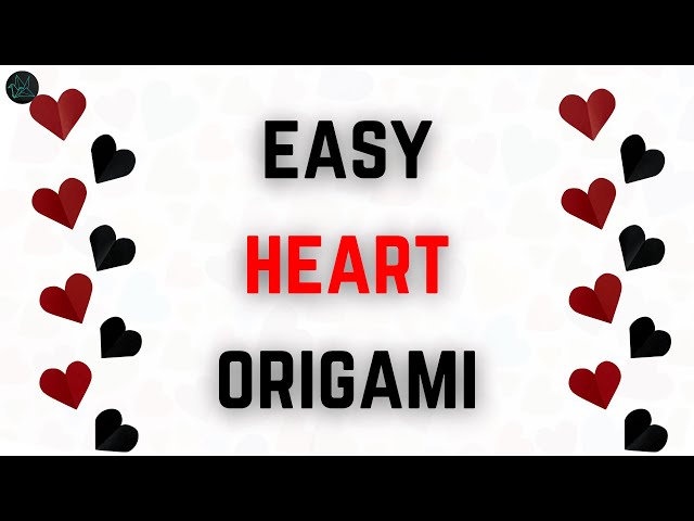 Easy HEART making origami |GMRVS ARTS AND CRAFTS| #heart #origami