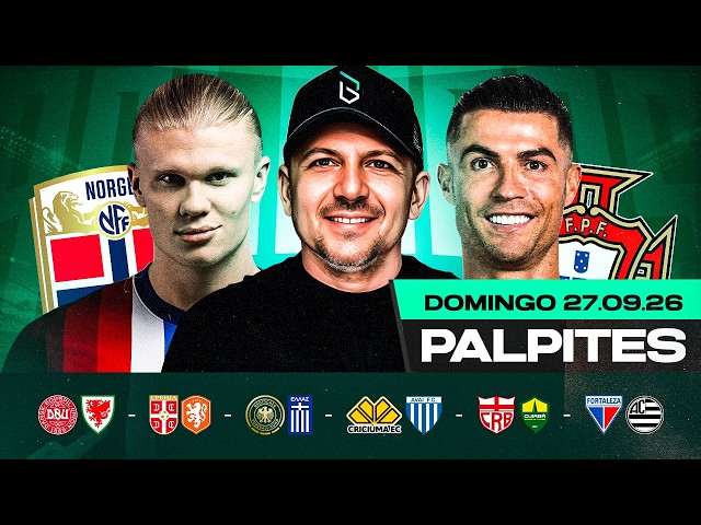 PALPITES DE FUTEBOL PARA O DIA 27 09 2026 (DOMINGO) | Boleiros Tips