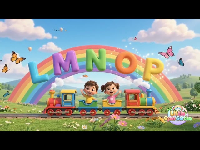A to Z Alphabet Song for Kids 🌈🚂 | ABC Learning with Rainbow & Train | Learn ABC@littlegyangarden