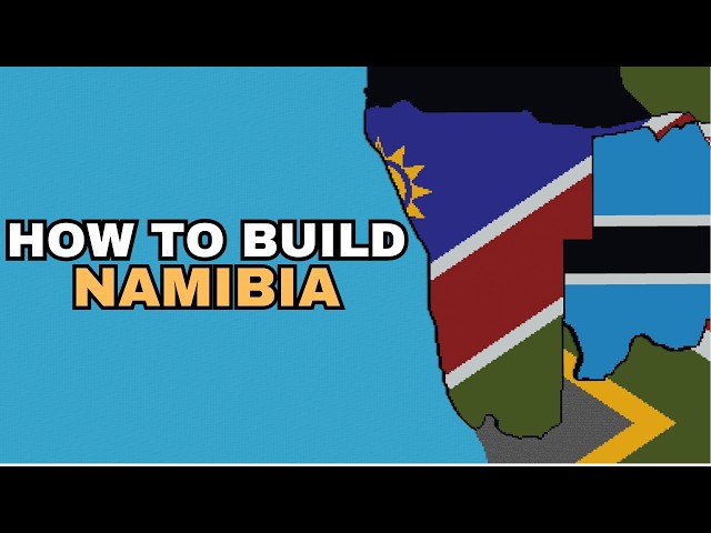 Namibia - World Flag Map Tutorial [Part 89] [Minecraft]