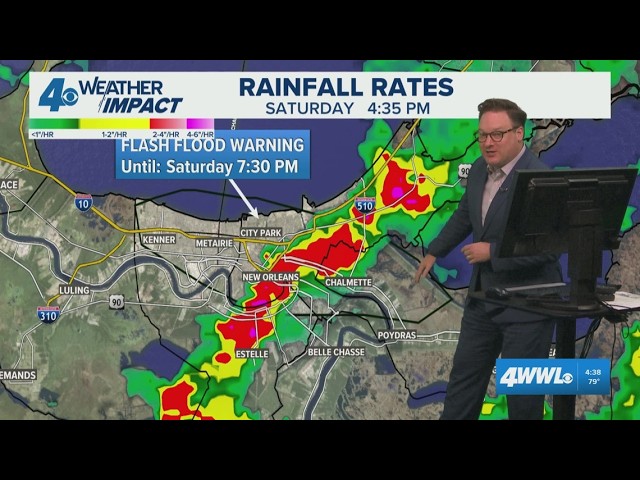 Latest on Flash Flood Warning issued for New Orleans Metro area