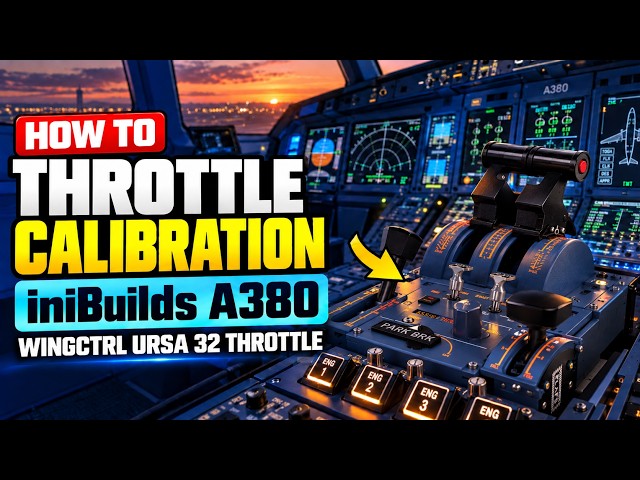 HOW TO - MSFS 2024 ★  |  Throttle Inibuilds A-380 Calibration | WINGCTRL URSA 32 THROTTLE | Settings