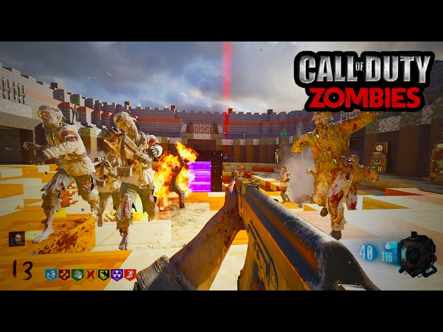 Can I Survive This Minecraft Colosseum?! | Black Ops 3 Custom Zombies