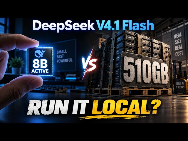 DeepSeek V4.1 Flash Local: Can You Run 8B Active 510GB Weights?