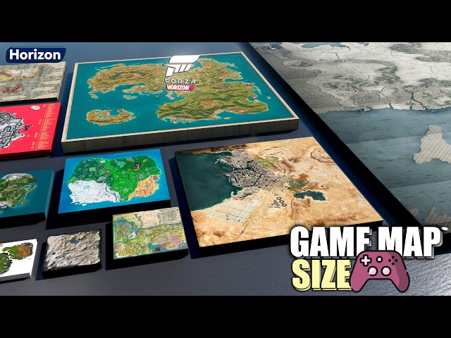Video Game Maps: Smallest to Biggest