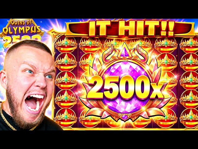 GATES OF OLYMPUS 2500 ACTUALLY DROPPED IT! (Big Slot Win!?)