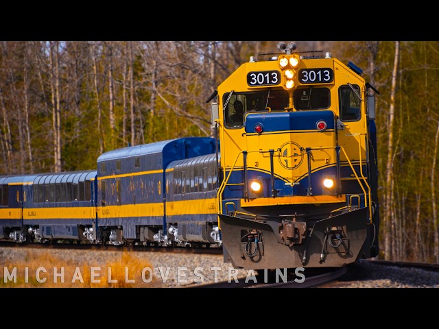 Alaska Railroad Passenger Trains in Action!