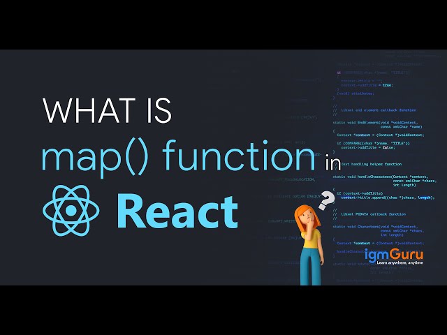 What is Map Function in React | React Tutorial for Beginners | React Course [Updated 2026] - igmGuru