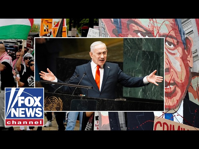 UN CLASH: Netanyahu slams Mamdani in speech against backdrop of protests