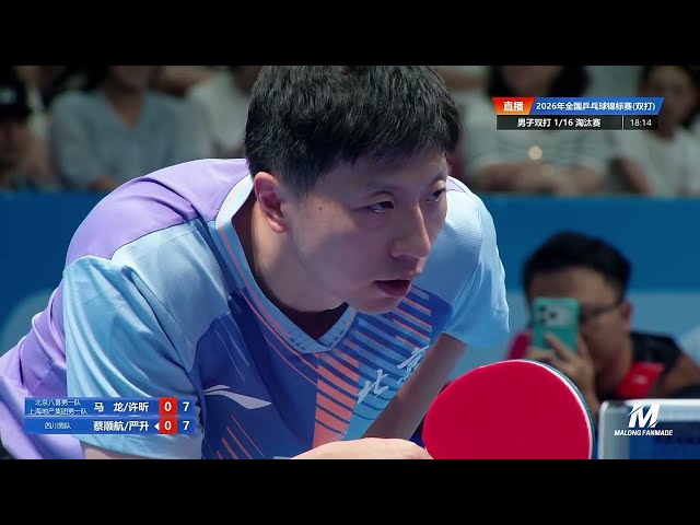 Ma Long/Xu Xin vs Cai Shunhang/Yan Sheng | MD R32 | 2026 China Table Tennis Championships