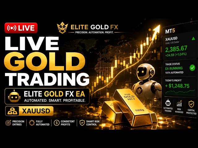 🔴 LIVE GOLD TRADING WITH ELITE GOLD FX EA SOFTWARE