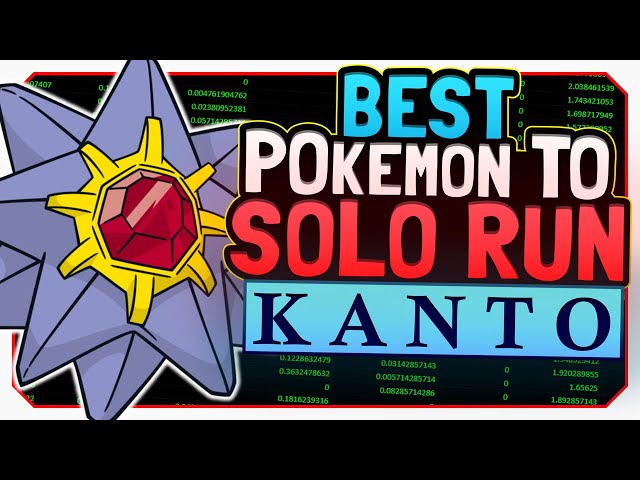 Which Pokémon is STATISTICALLY The Best to Solo Kanto?