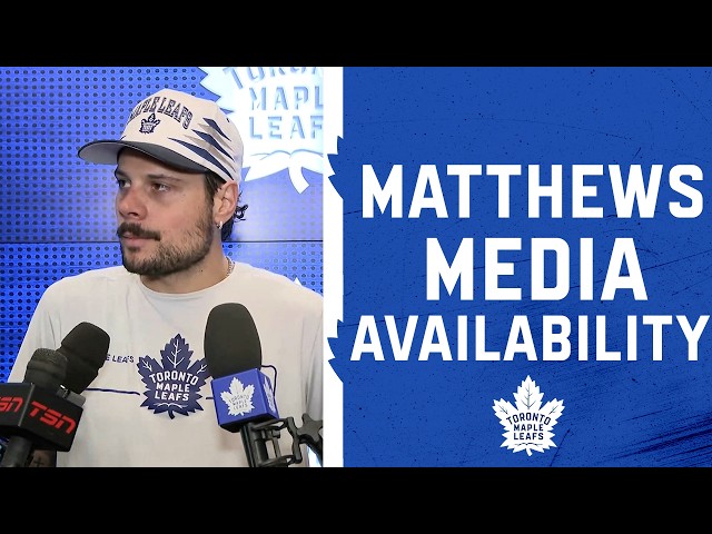 Auston Matthews | Pregame vs San Jose Sharks | October 19, 2026