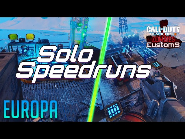 BO3 Custom Zombies Speedruns "EUROPA" EE SR for WR [Current WR- 22:08]