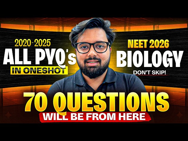 🚨 70/90 Questions Will Repeat From This | NEET 2026 Biology PYQs