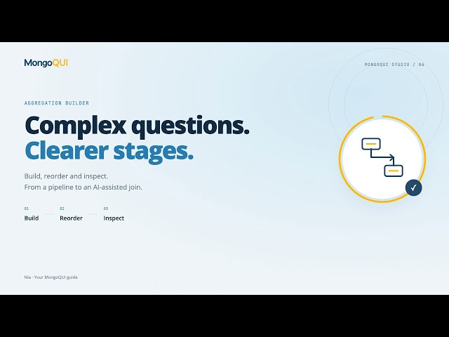 Build MongoDB Aggregations with Stages and AI | MongoQUI