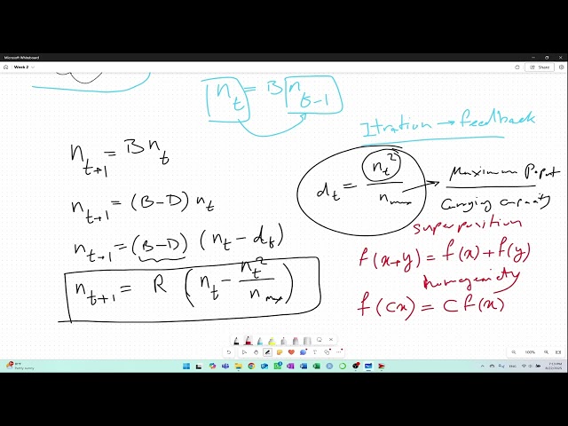 SUTO6100_S2_Systems_W2_Complexity Science_07_Nonlinear Dynamism Logistic Model