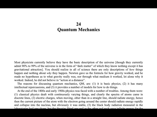 Ch24 Quantum Mechanics | The Art of Doing Science & Engineering  Learning to Learn | Richard Hamming