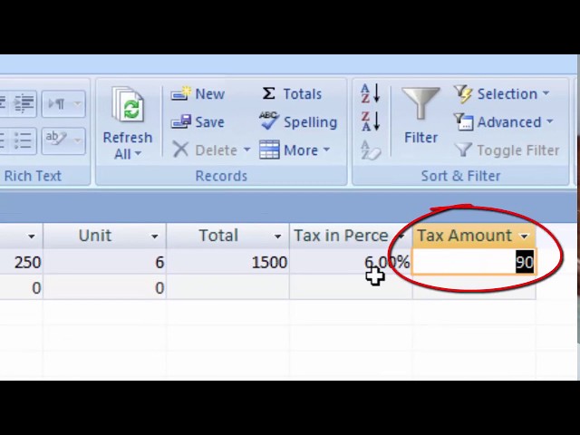 How to make tax calculation software in ms access in hindi and english