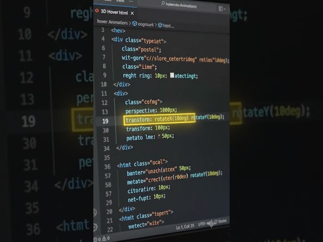 Insane CSS Hover Animation 😱  #coding #programming #css #webdevelopment  #shorts