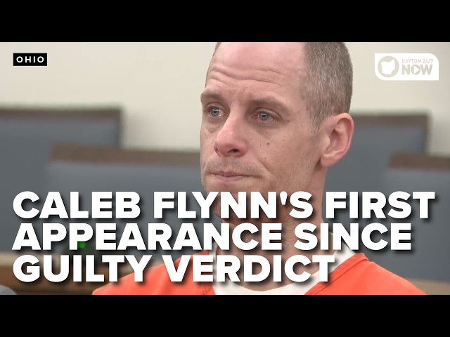 Caleb Flynn appears in court for the first time since being found guilty