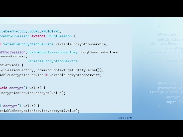 How to Properly Override DbSqlSessionFactory in Alfresco Process Services