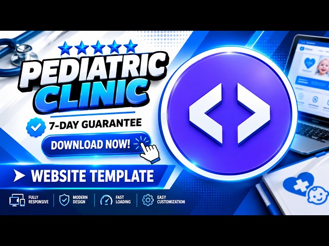 Pediatric Clinic — Landing Page Template Demo (HTML/SCSS/Vanilla JS