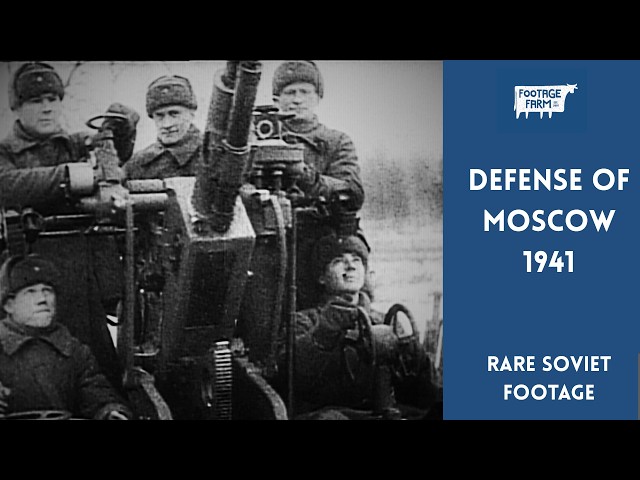 Defense of Moscow (1941) Operation Typhoon | Rare Soviet Archival Footage with English narration