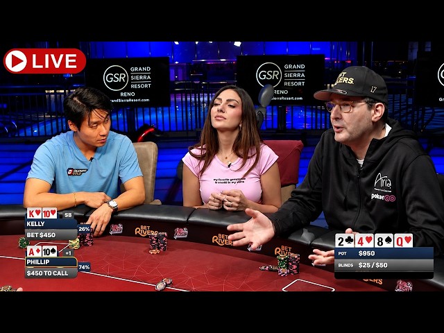 Hellmuth, Rampage,Tilly, Xuan Liu, Kelly Minkin, Stanley Tang & more ♦️ $25/$50/$100 Livestream Cash