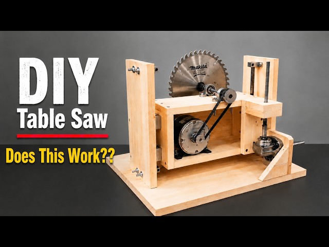 How to Build a DIY Table Saw from an Old Motor | Step-by-Step (Part 1)