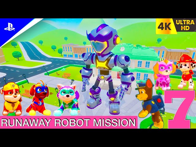 Paw Patrol Mighty Pups Save Adventure Bay RunAway Robot GamePlay Part 7 #pawpatrol #gamer #kids #ps5