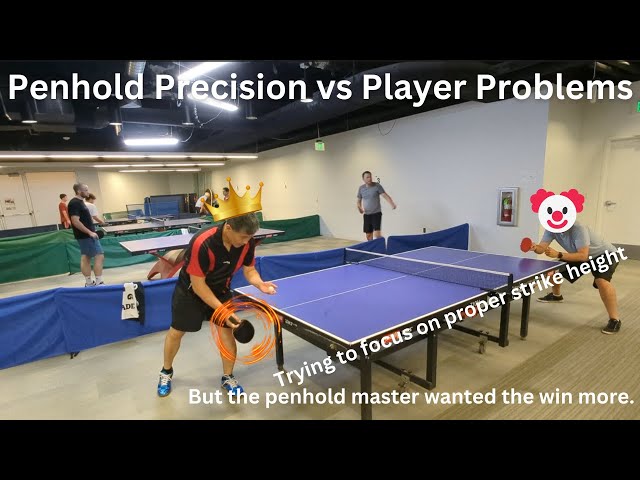 Facing Alvin’s Penhold Grip Precision: My 4th Match and the Start of a Tough Day 🏓