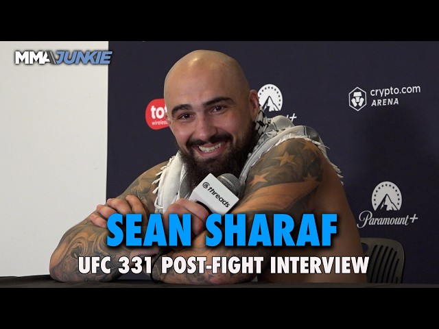 Sean Sharaf reacts to historic UFC upset of Gable Steveson | UFC 331
