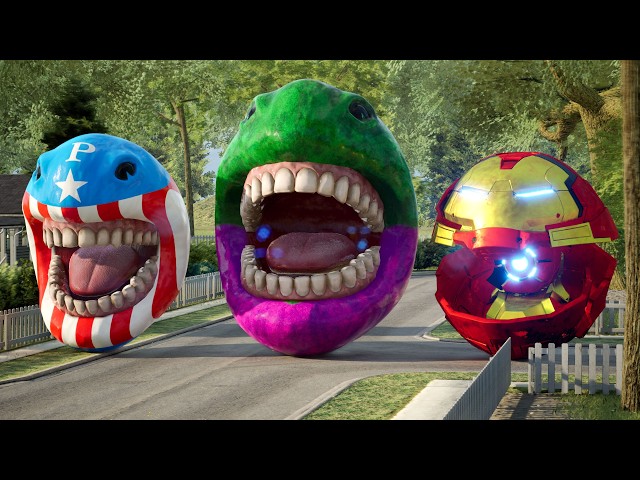 Pacman Avengers Full Version - Captain America Ironman Hulk and Thanos