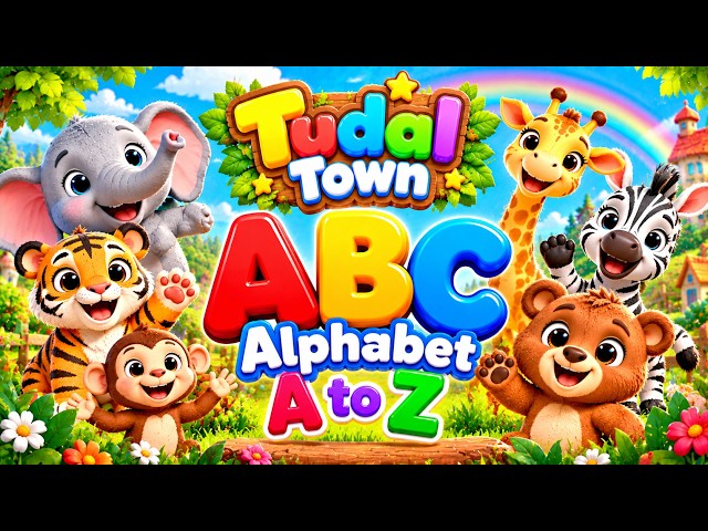 ABC Song & Alphabet A to Z for Kids 🍎🐻 | Learn Letters with Tudal Town